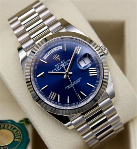 rolex day date blau|rolex day date models.